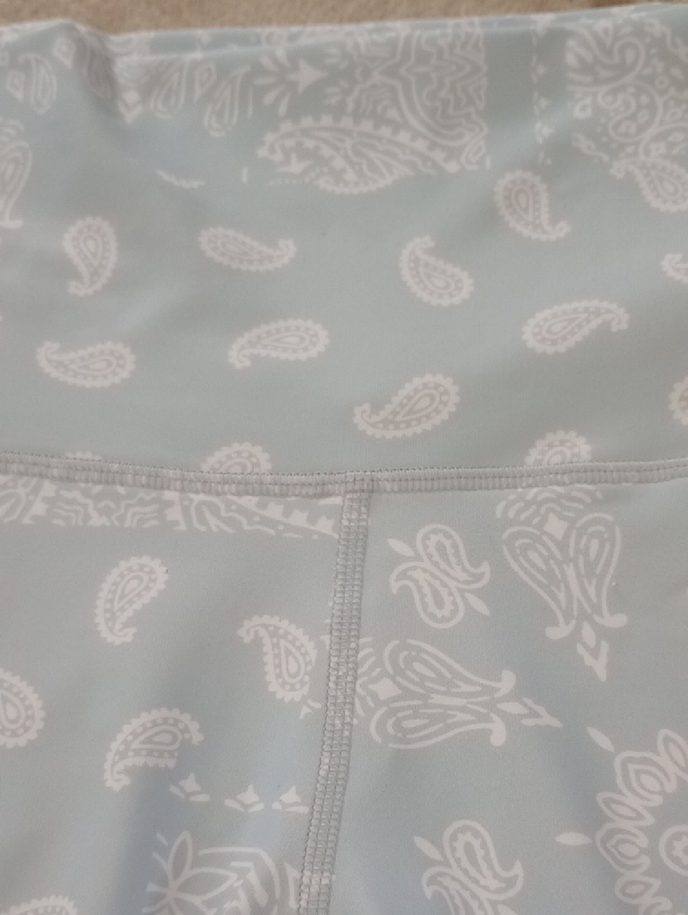 🥰3/$25 NWT ETHIKA "ICE PAISLEY" Biker Short". 5 3/4 Inseam. ALL DAY BODYSHAPER! - Picture 3 of 11